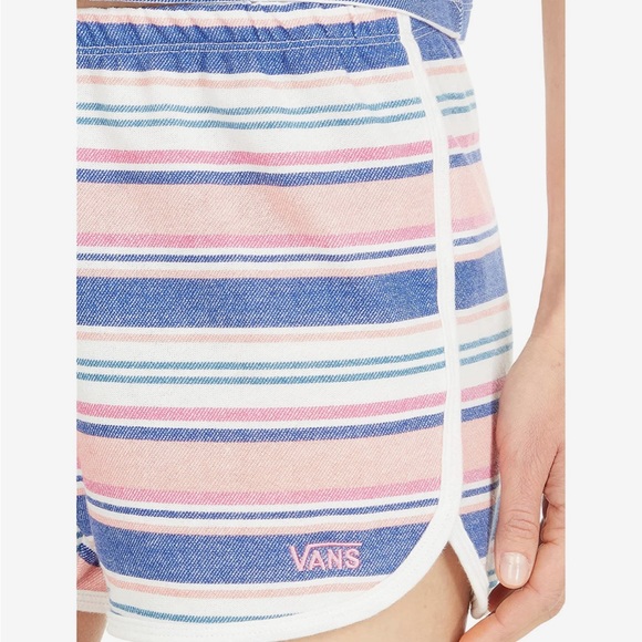 NWT! Vans Wazzy Stripe Sassed Shorts Pink Blue Multi Size Large - Picture 3 of 14